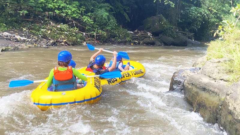 Wos River Tubing and Mount Batur Trekking