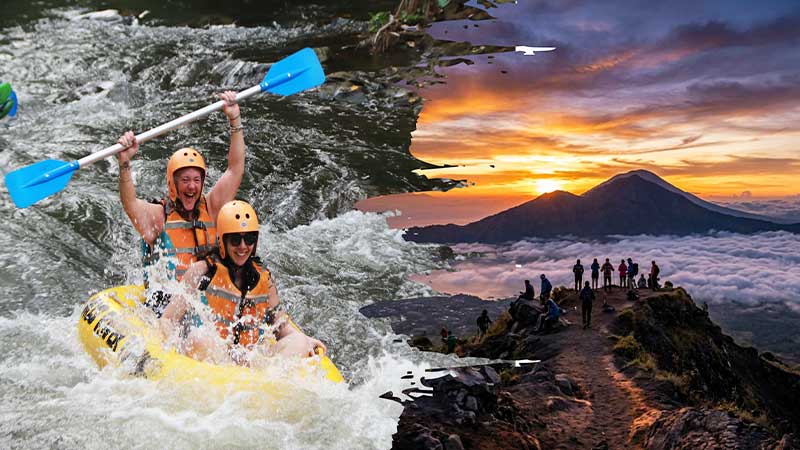 Bali River Tubing and Batur Sunrise Trekking